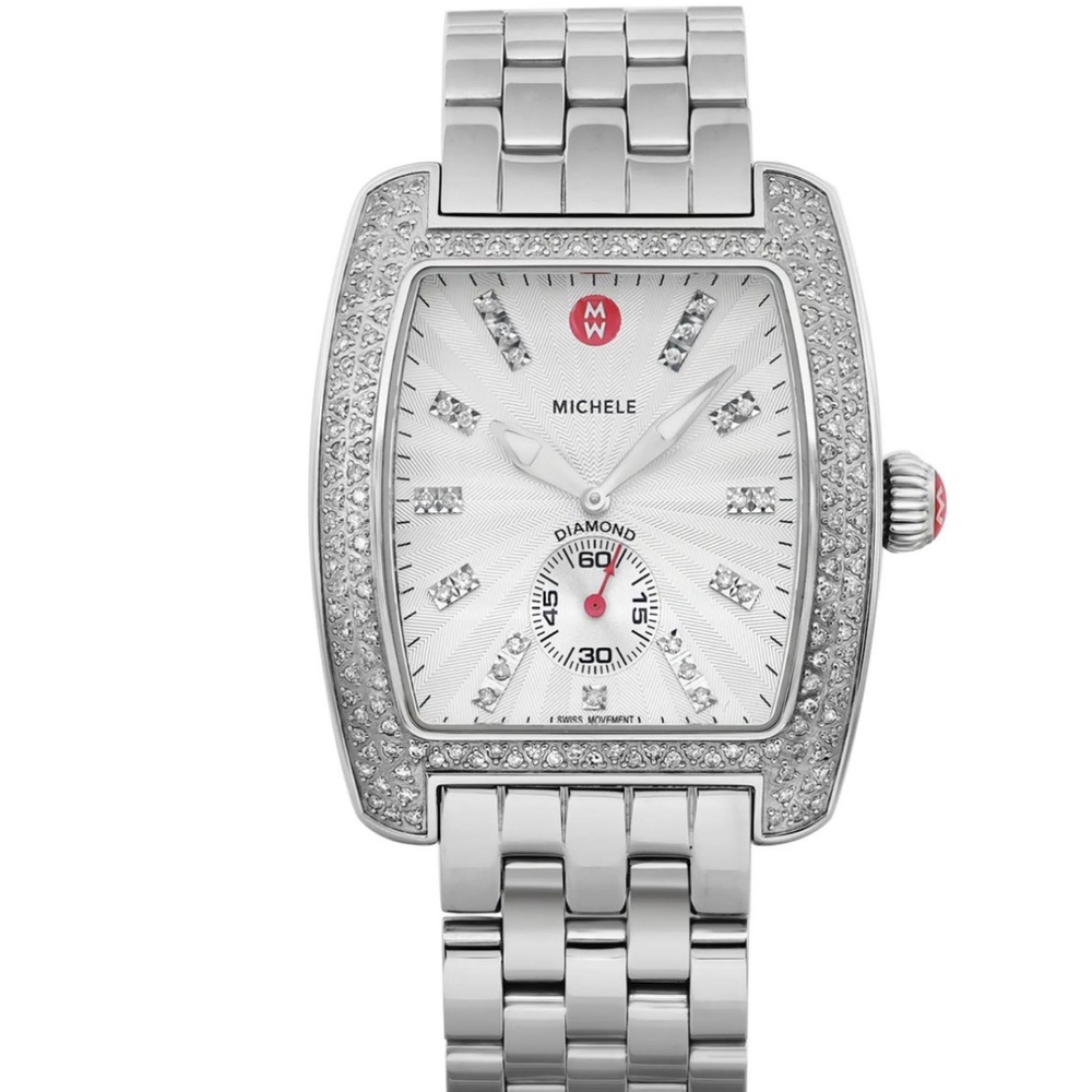 Michele Urban Diamond Silver Dial Quartz Ladies Watch